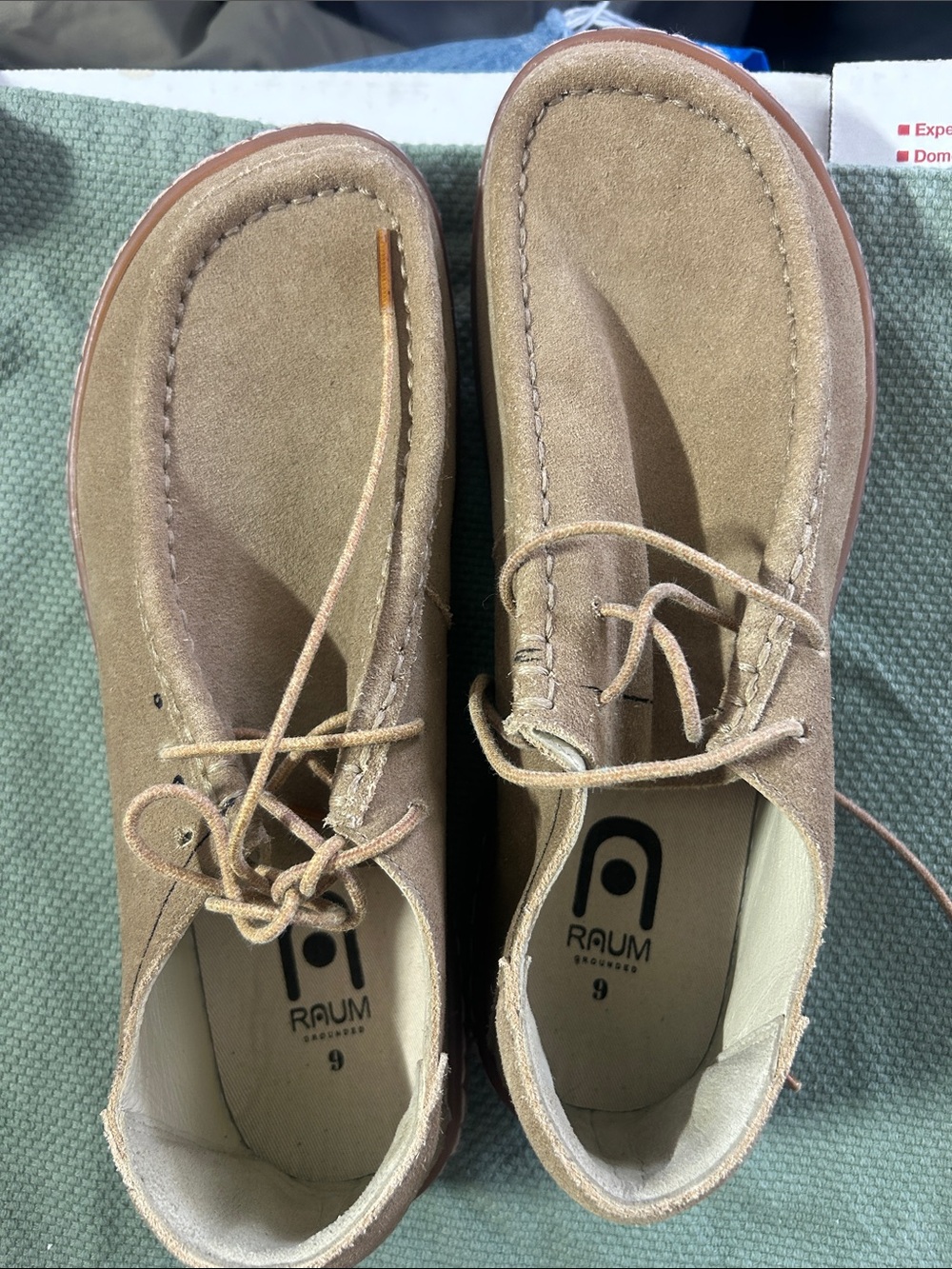 RAUM Suede Chukka Boots in Tan - Men's Casual Lace-Up